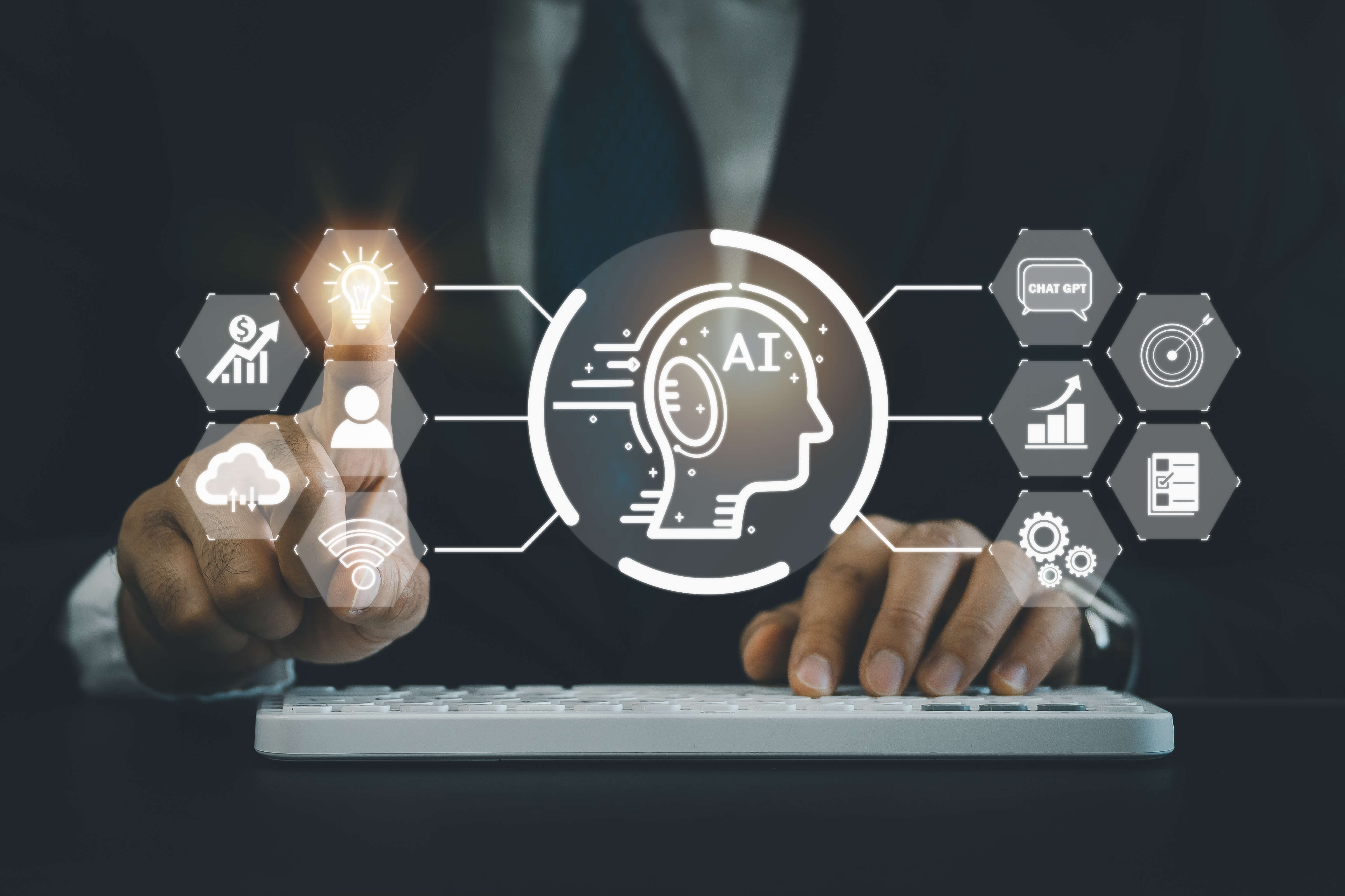 AI automation in a digital marketing strategy.